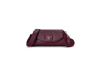 Guess Bolena Flap Shoulder Bag Handbags Wine: One Size In Burgundy