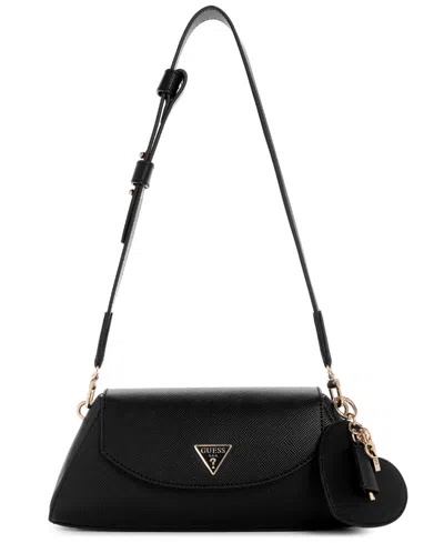 Guess Bolena Flap Small Shoulder Bag In Black