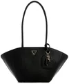 Guess Bolena Large Shoulder Satchel Bag In Black