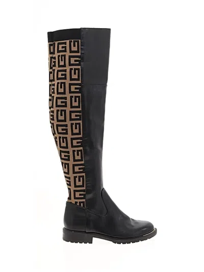 Pre-owned Guess Boots In Black
