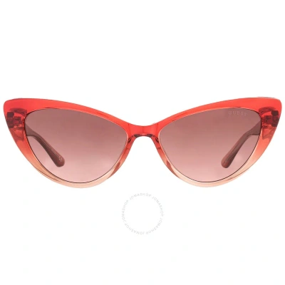 Guess Bordeaux Gradient Cat Eye Ladies Sunglasses Gu7830 71t 55