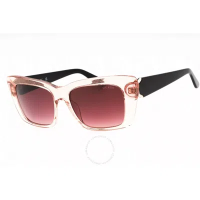Guess Bordeaux Gradient Cat Eye Ladies Sunglasses Gu7890 72t 55 In Transparent
