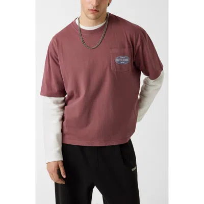 Guess Boxy Spirit Layered Look Graphic T-shirt In Multi