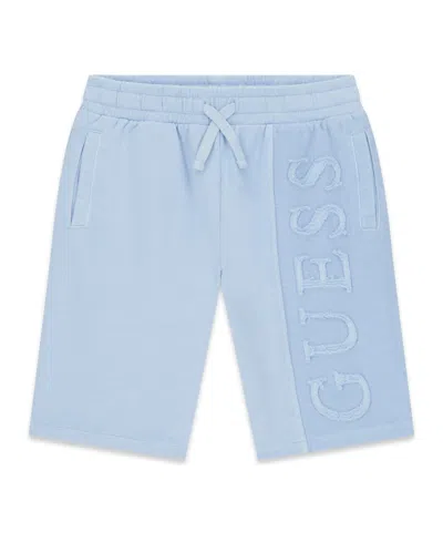 Guess Kids' Boys' 7-18 Garment-dyed French Terry Shorts In Blue