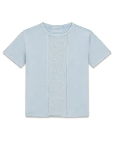 Guess Kids' Boys' 7-18 Garment-dyed Logo T-shirt In Blue