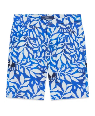 Guess Kids' Boys' 7-18 Printed Bermuda Shorts In Blue