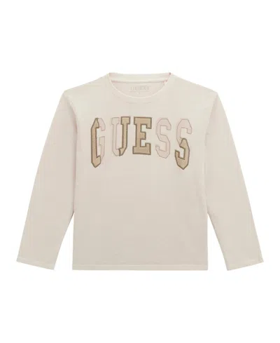 Guess Kids' Boys 8-18 Garment Dye Long Sleeves T-shirt In Neutral
