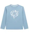 Guess Boys 8-18 Long-sleeve Logo T-shirt In Blue