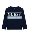 Guess Boys 8-18 Long Sleeve Soft Blend Sweater In Animal Print