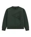 Guess Boys 8-18 Long Sleeves Crewneck Sweatshirt In Green