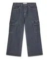 Guess Boys' 8-18 Oversized Cargo Jeans In Gray