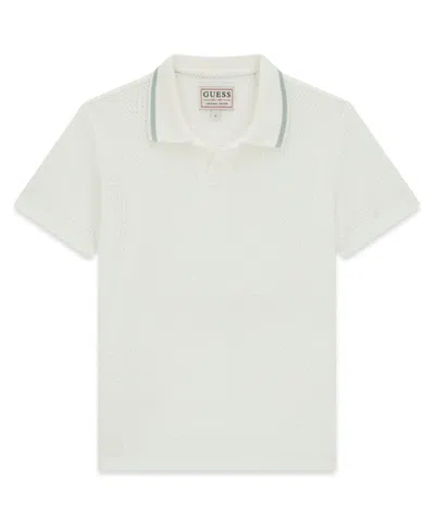 Guess Kids' Boys' 8-16 Short Sleeve Polo Shirt In White