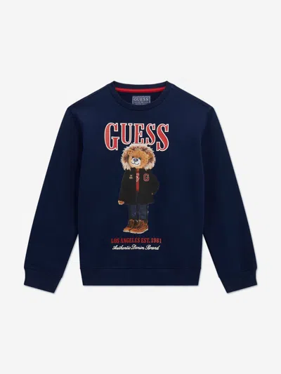 GUESS GUESS BOYS BEAR LOGO SWEATSHIRT