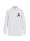 Guess Boys Bear Oxford Shirt In White