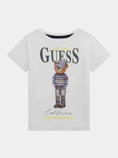 Guess Babies'  Boys Bear T-shirt In White