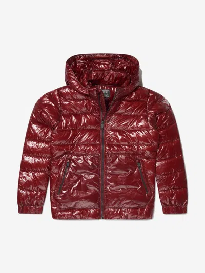 Guess Kids' Boys Hooded Puffer Jacket 16 Yrs Red