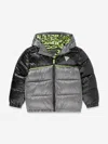 Guess Boys Hooded Puffer Jacket In Gray