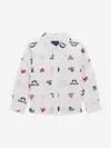 Guess Boys Logo Oxford Shirt In Gold