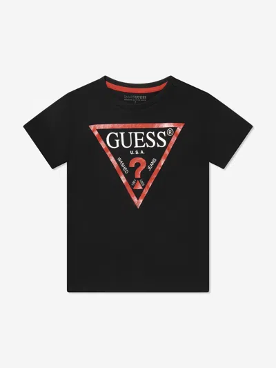 Guess Boys Logo Print T-shirt 10 Years Black By Childsplay Clothing