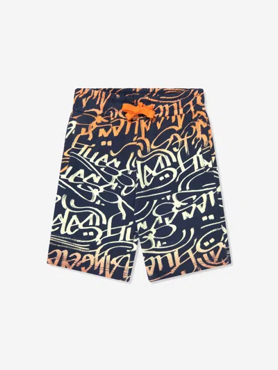 Guess Kids' Boys Logo Shorts In Multicoloured