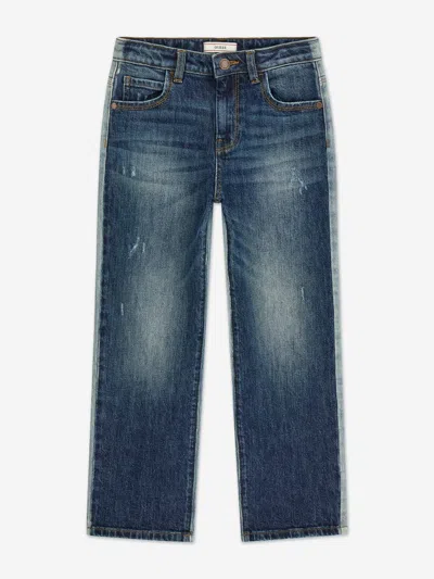 Guess Kids'  Boys Relaxed Comfort Jeans In Blue