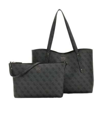 Guess Brenton 4g Logo-print Tote Bag In Gray