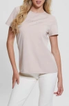Guess Briana Embellished Logo T-shirt In Tan
