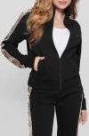 Guess Felpa Britney Full Zip Sweatshirt In Jet Black A996