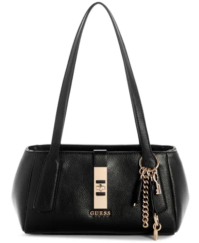 Guess Brooke Shoulder Small Satchel Bag In Black