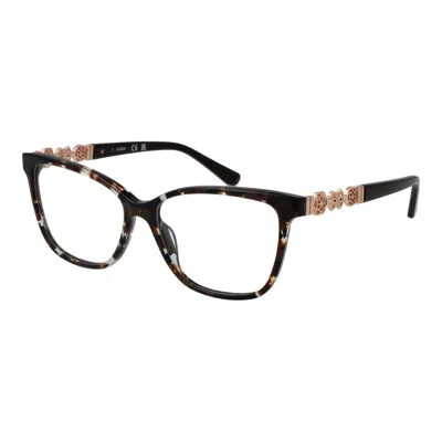 Guess Brown Acetate Glasses Women's (frames) In Brown