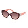 Guess Brown Gradient Cat Eye Ladies Sunglasses Gu00104 52f 56