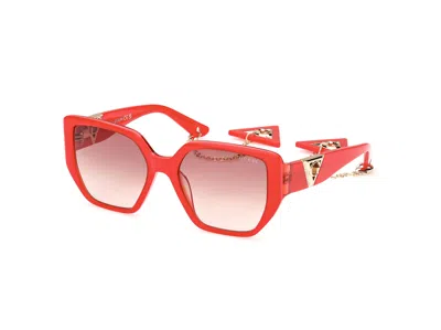 Guess Brown Gradient Cat Eye Ladies Sunglasses Gu7892 66f 55 In Red