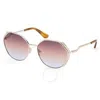 Guess Brown Gradient Geometric Ladies Sunglasses Gu7842-s 33f 58