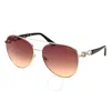 Guess Brown Gradient Pilot Ladies Sunglasses Gu00158 33f 61