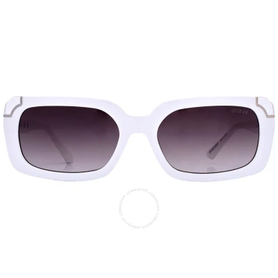 Guess Brown Gradient Rectangular Ladies Sunglasses Gu7841 25f 59