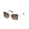 Guess Brown Metal Sunglasses In Brown