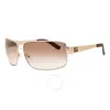 Guess Brown Mirror Pilot Unisex Sunglasses Gu6954 32g 68
