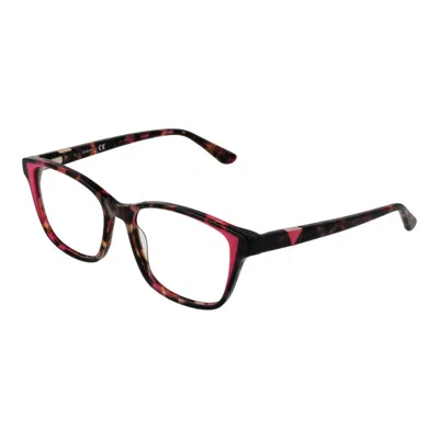Guess Brown Plastic Glasses Women's (frames) In Multi