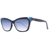 Guess Brown Plastic Sunglasses In Blue