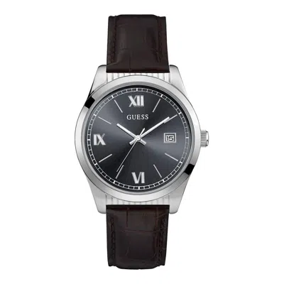 Guess Brown Polyethylene Watch In Black