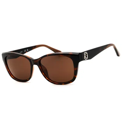 Guess Brown Rectangular Ladies Sunglasses Gu00145 52e 54