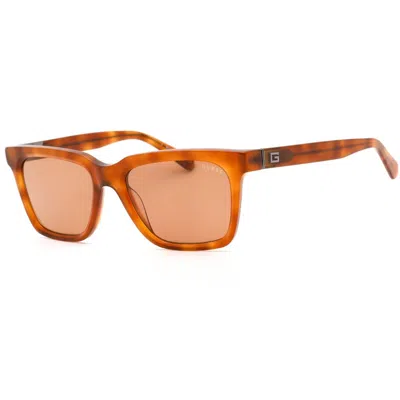 Guess Brown Resin Sunglasses In Red