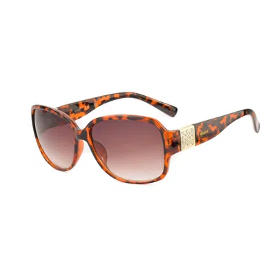 Guess Brown Resin Sunglasses In Black