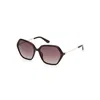 Guess Brown Resin Sunglasses In Brown