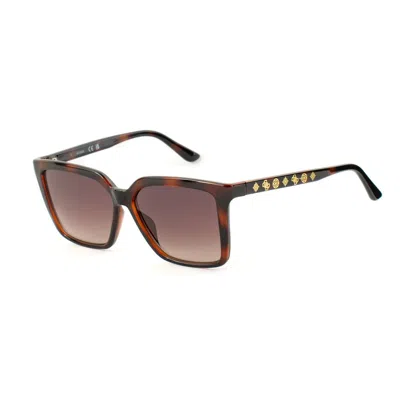 Guess Brown Resin Sunglasses In Black