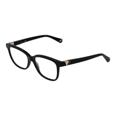 Guess Brown Unisex Optical Frames In Black