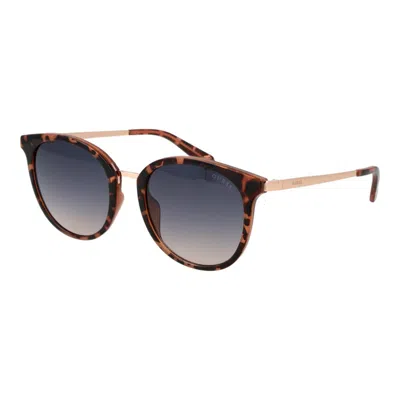 Guess Brown Unisex Sunglasses In Black