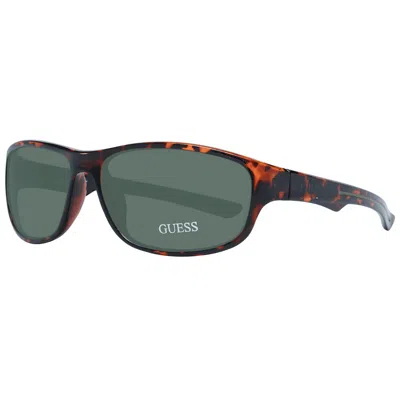 Guess Brown Unisex Sunglasses In Green