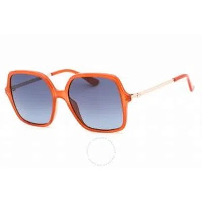 Guess Bue Gradient Square Ladies Sunglasses Gu7845 44w 57 In Orange