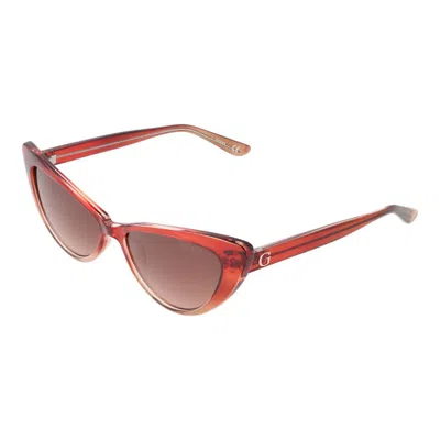 GUESS BURGUNDY WOMEN SUNGLASSES